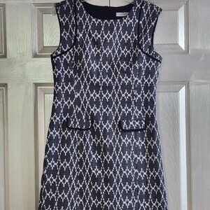 Calvin Klein Black White Dress Size 4